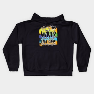 Boat Waves Sun Rays Lake Days Kids Hoodie